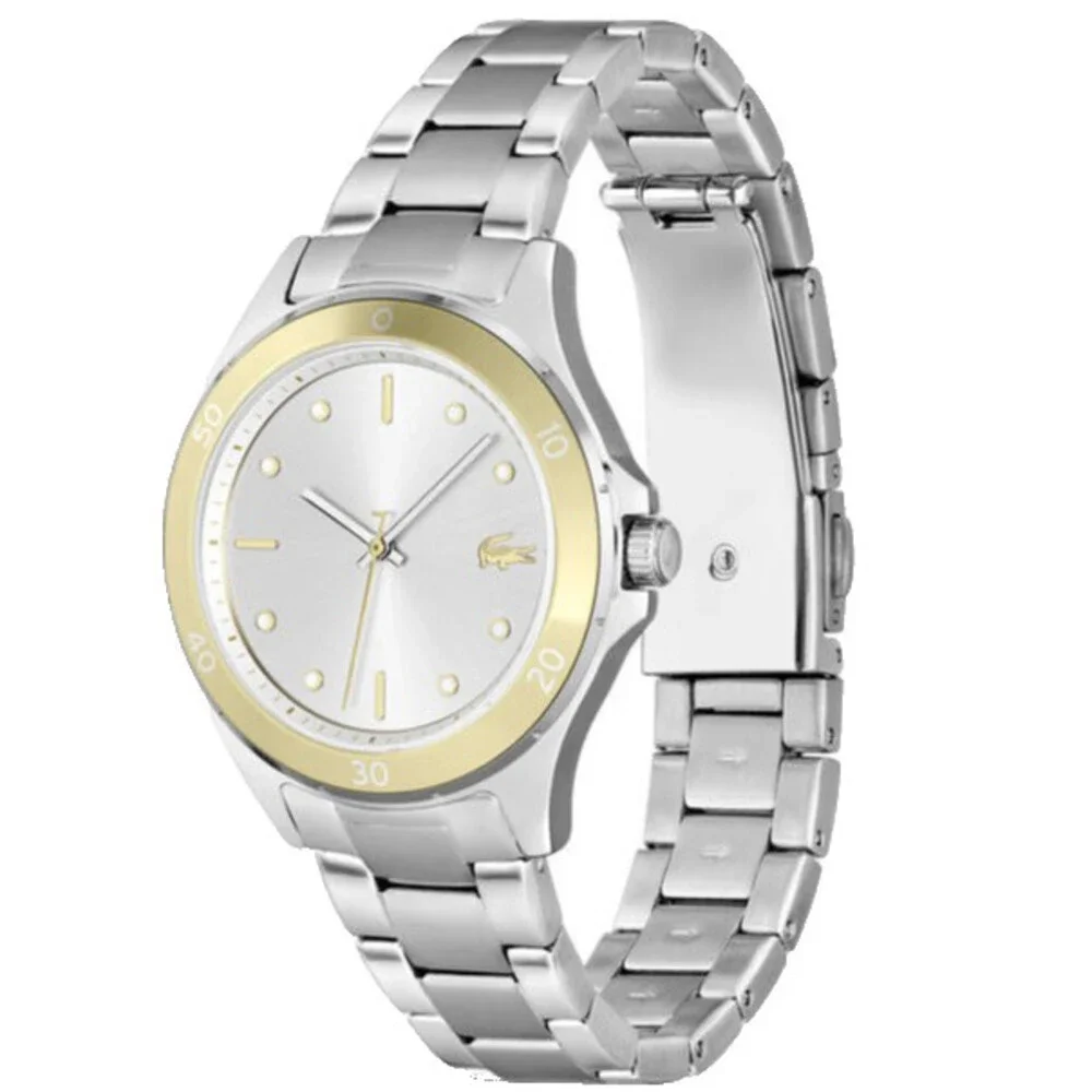 LACOSTE 2001222 SILVER DIAL & STAINLESS STEEL BRACELET 38MM WOMENS WATCH